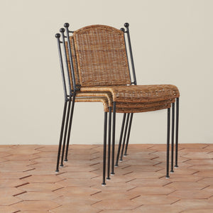 lacoste dining chairs stacked