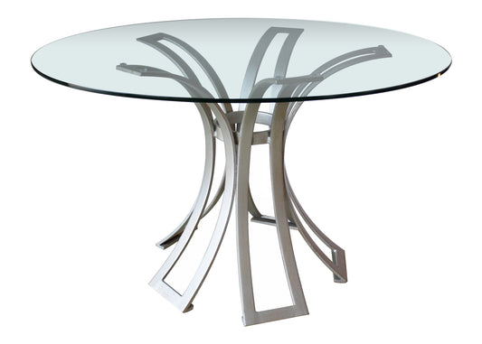 Klismos Dining Table Base in Silver