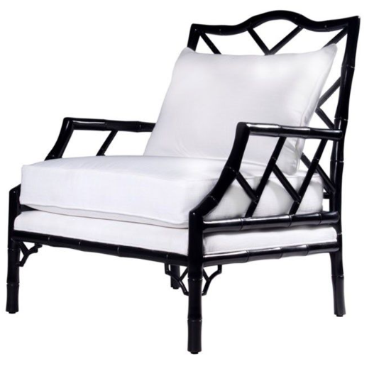 Kennedy Lounge Chair in Navy Lacquer