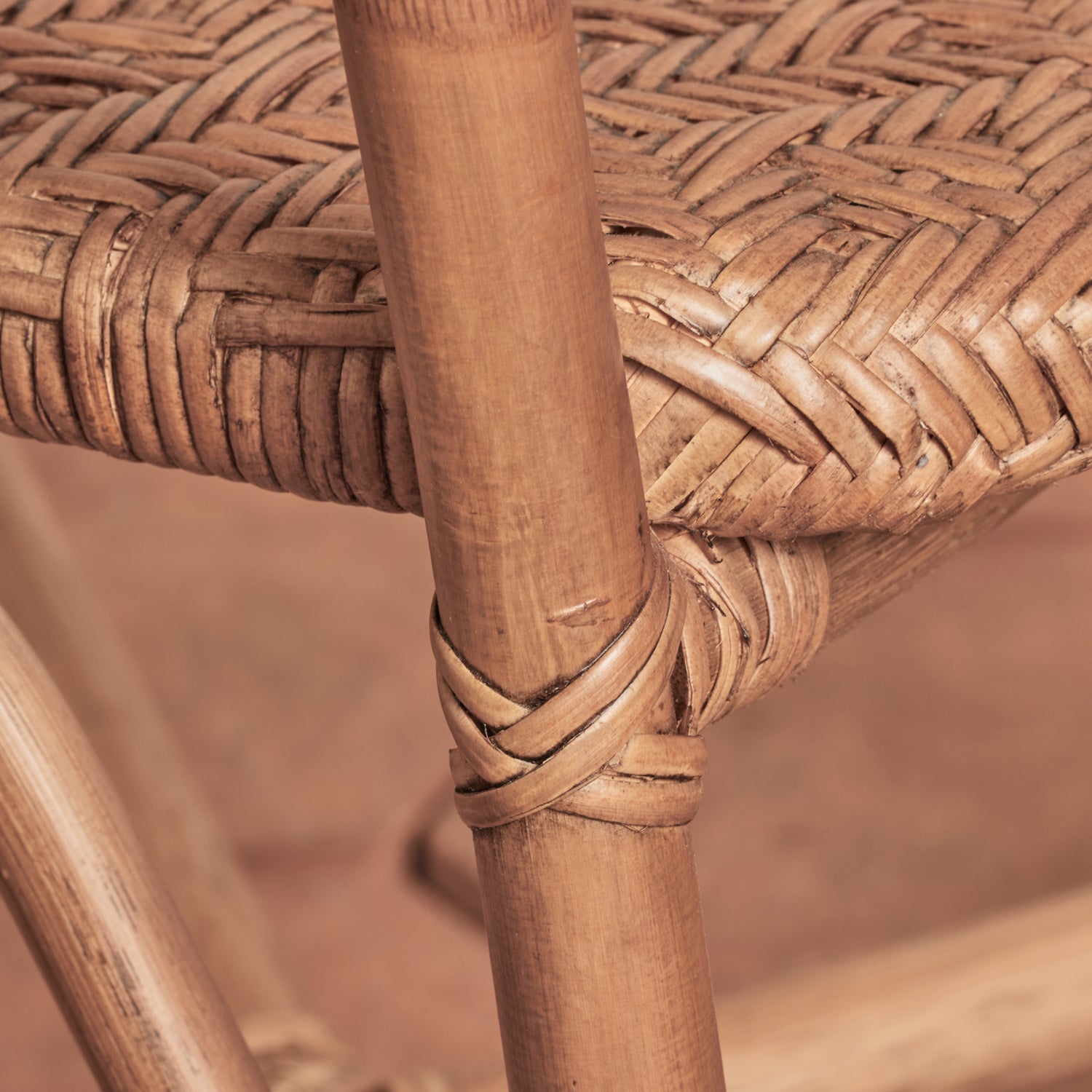 portofino arm chair in brown detail