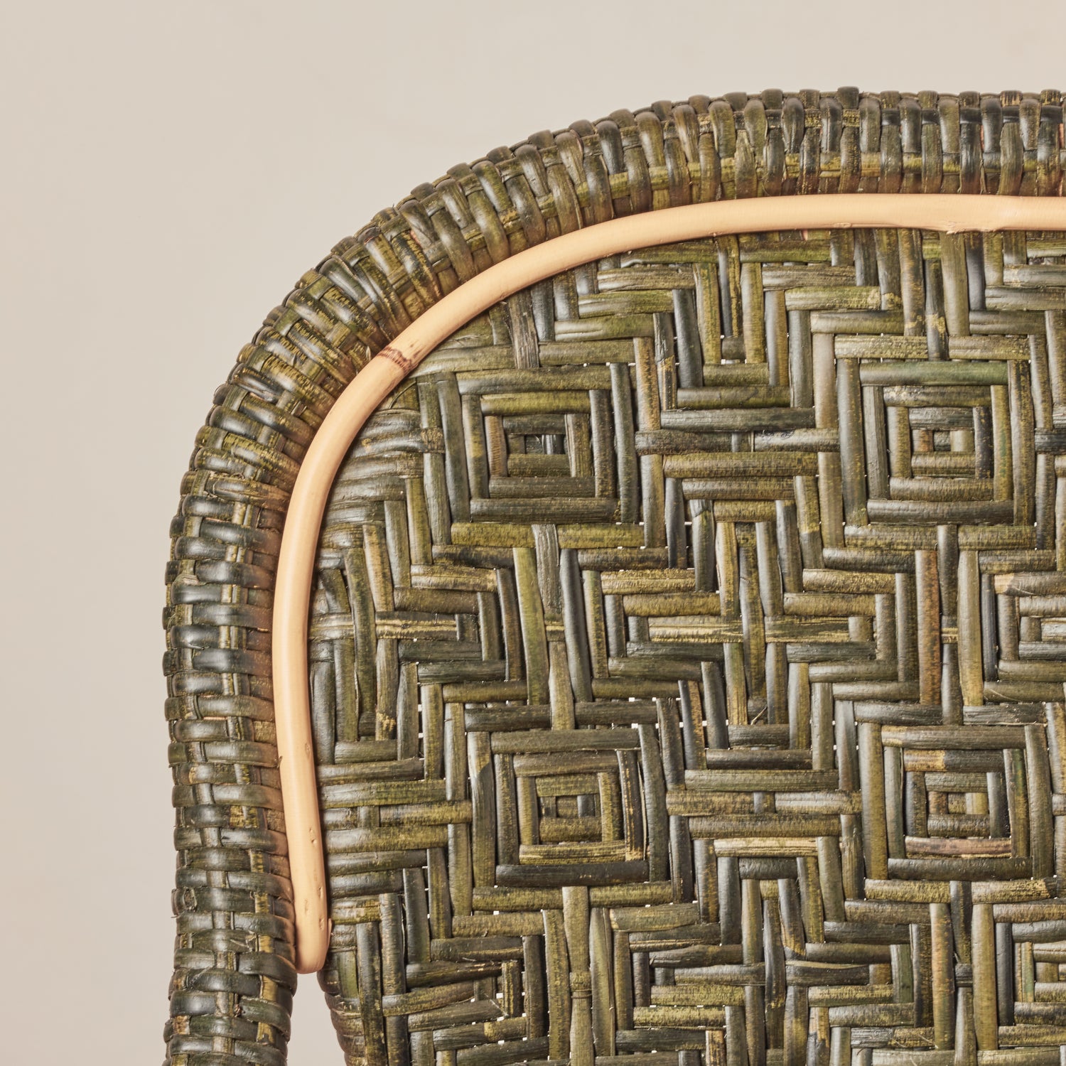 portofino arm chair in green detail