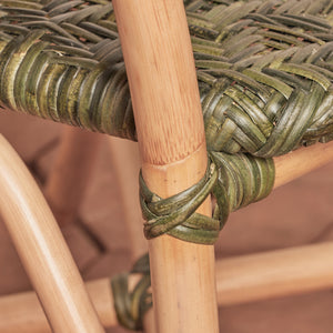 portofino arm chair in green detail