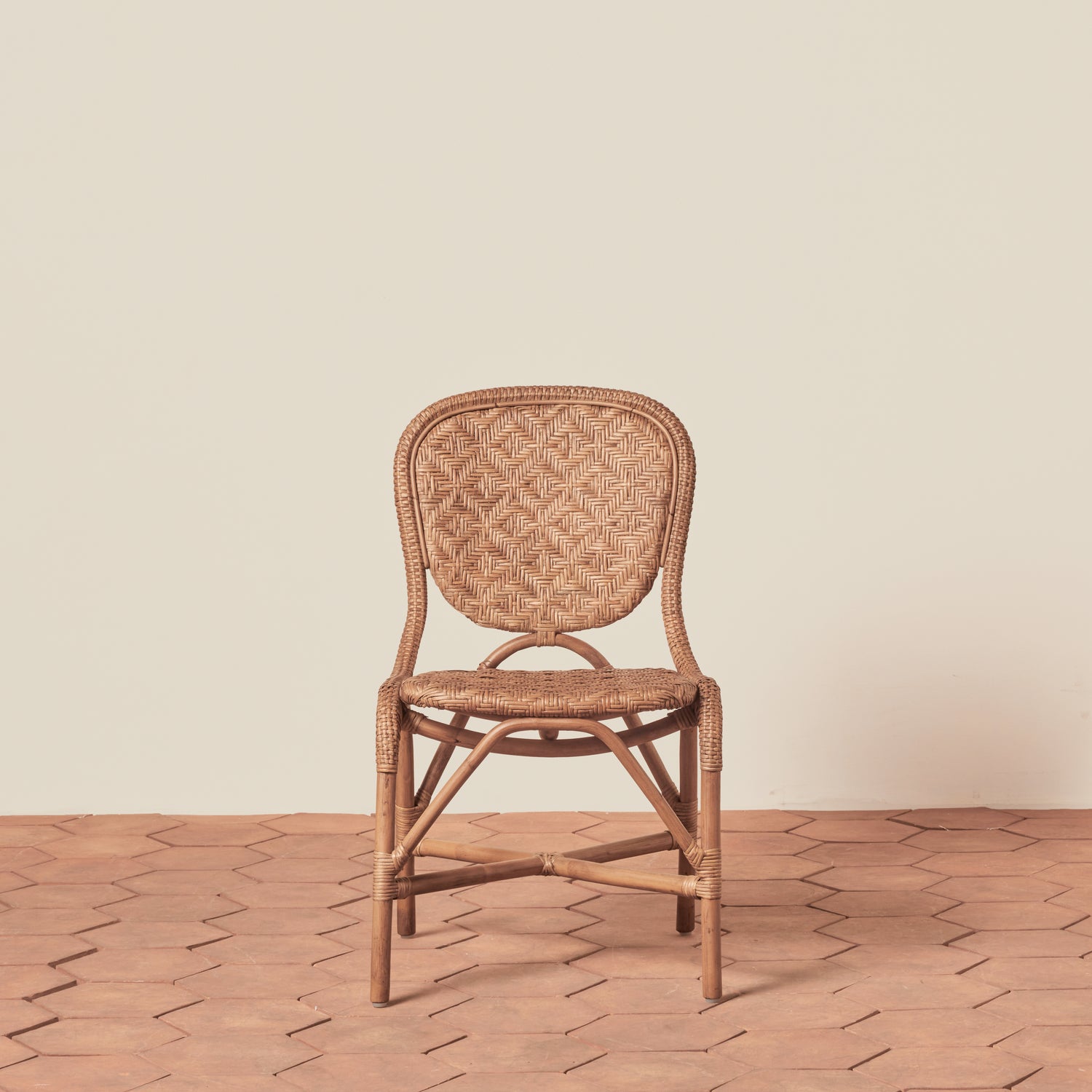 portofino side chair in brown