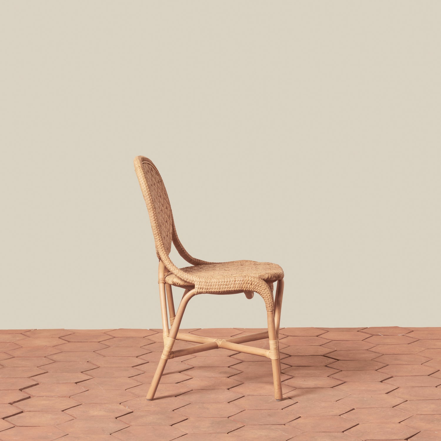 portofino side chair in natural