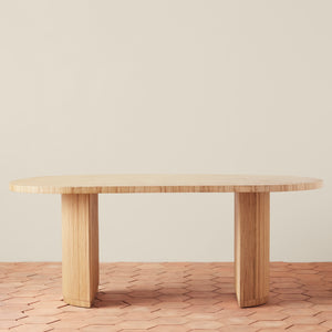 gabriella racetrack dining table front