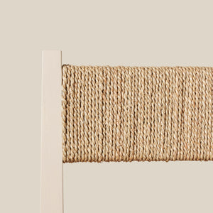 Woven seagrass stair runner on a neutral background - Number 17