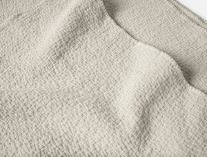 Close-up of textured beige fabric - Number 5