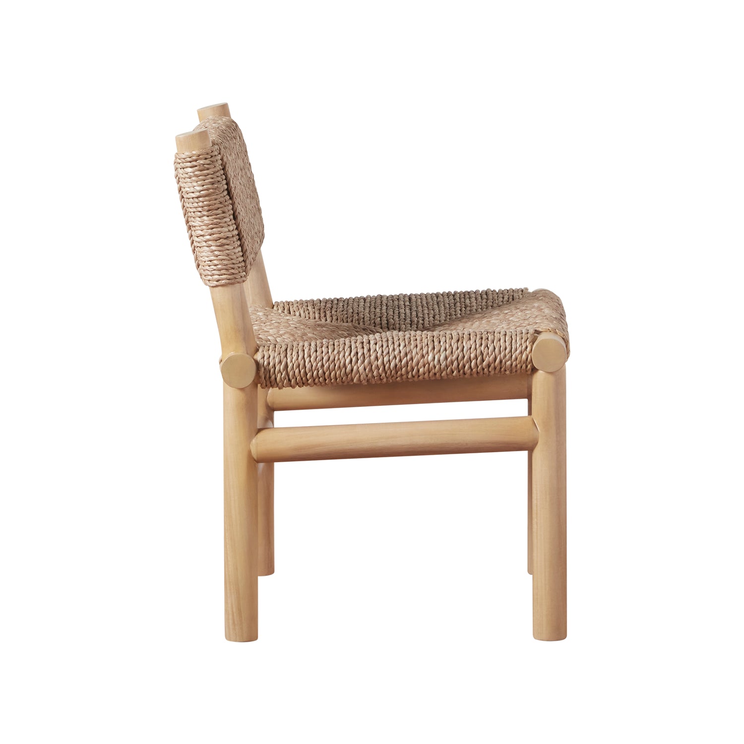 Chair with woven seat and backrest on a white background- Number 3