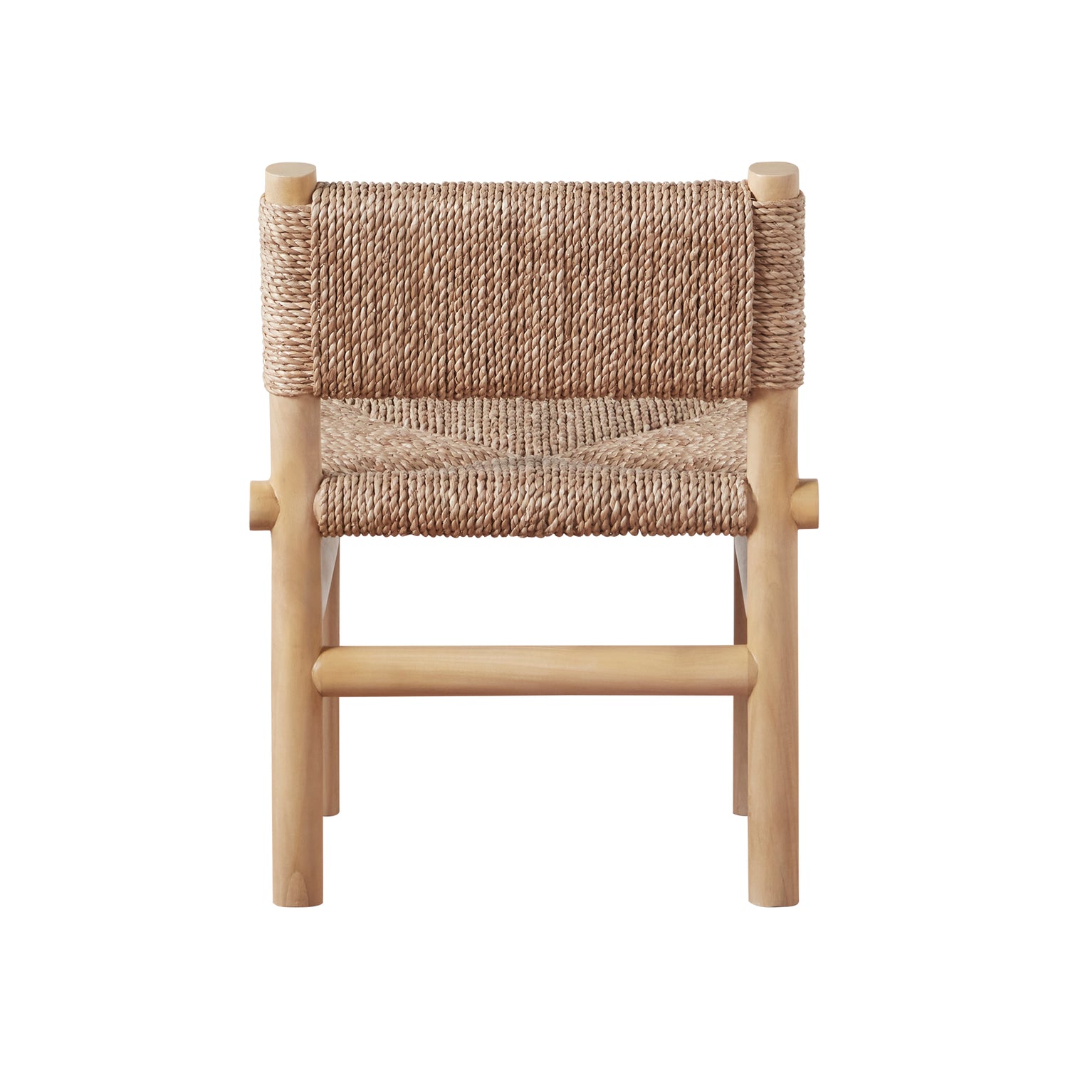 Chair with woven backrest and seat on a white background- Number 4