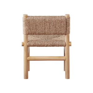 Chair with woven backrest and seat on a white background - Number 4