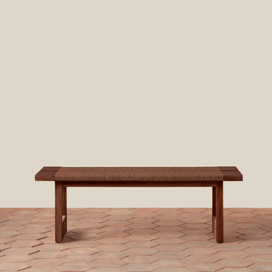 Wooden table on a beige wall and wooden floor background - Image 2