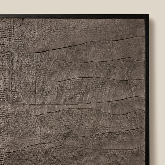 Textured wall panel with wavy pattern on a beige background - Image 2