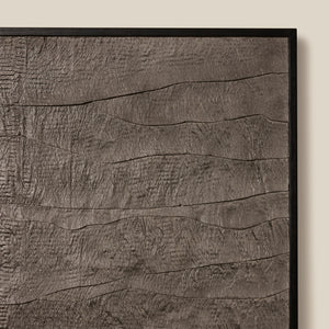 Textured wall panel with wavy pattern on a beige background - Number 2