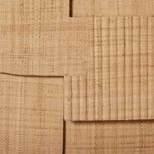 Close-up of woven beige material with a textured pattern - Number 5