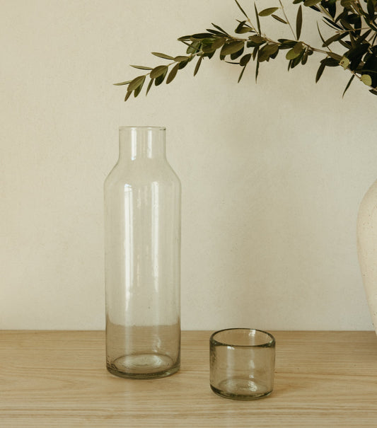 Luna Recycled Carafe and Glass Set