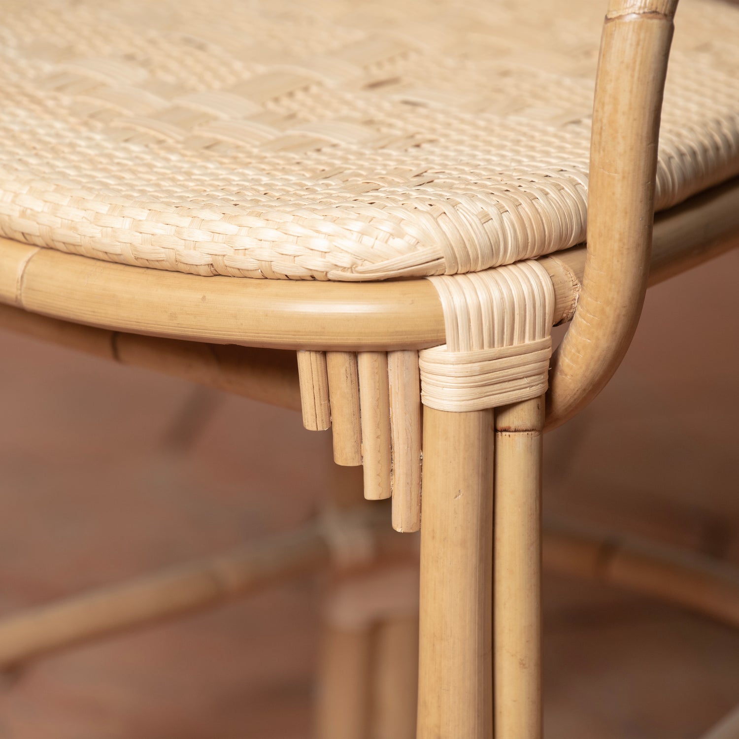 fota bistro side chair in natural detail