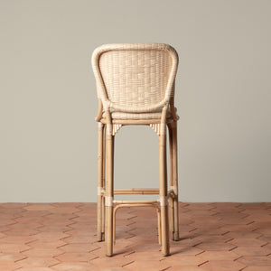 fota bistro bar stool in natural back