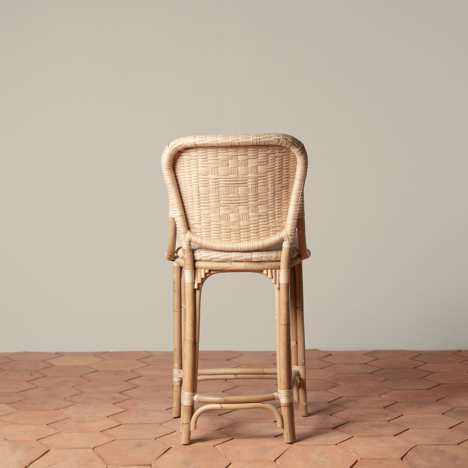 fota bistro counter stool in natural back