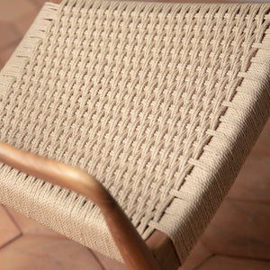 ingrid woven arm chair seat detail 