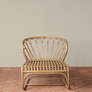 coste rattan lounge chair front