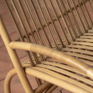 loup rattan lounge chair detail