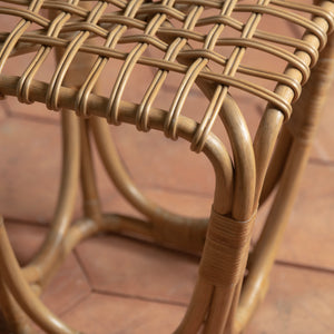 rattan studio stool detail