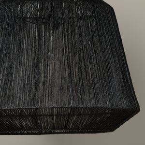 manhattan jute pendant in black detail
