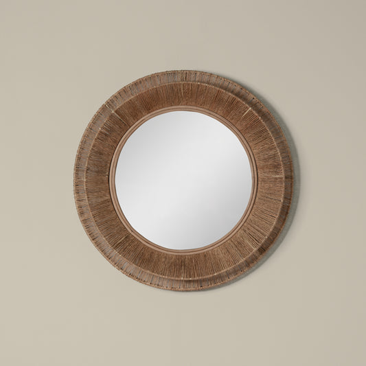 collins small jute mirror in natural front