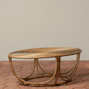 colette rattan coffee table angle