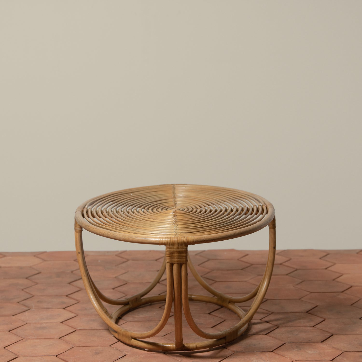 colette rattan coffee table side