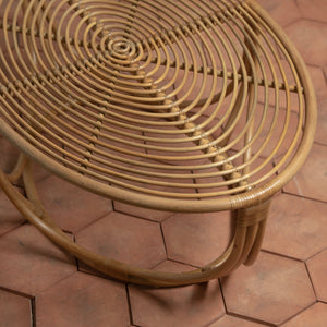 colette rattan coffee table detail