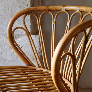 coste rattan lounge chair detail