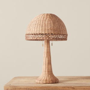 augusta table lamp on table